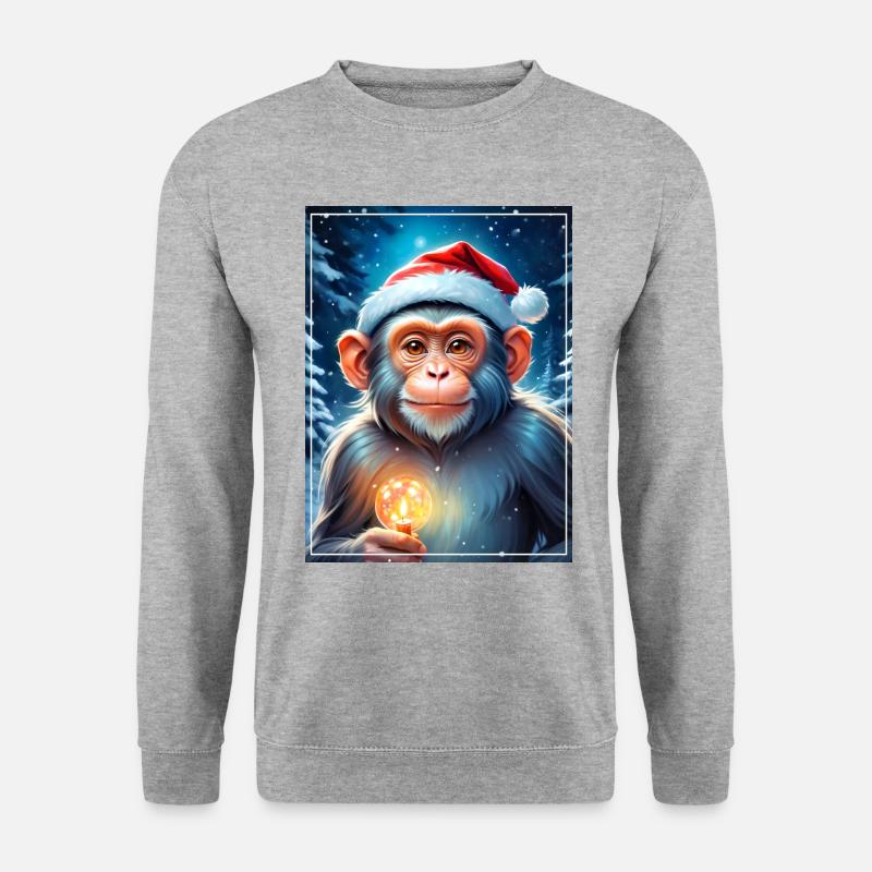 Winter Landscape Monkey 1.13 - Unisex Sweatshirt - salt & pepper