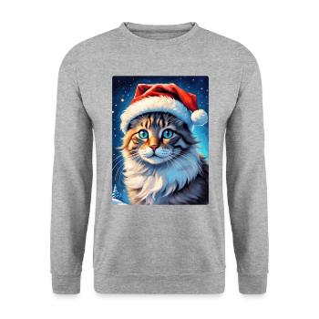 Paysage d’hiver Cat 3.3 - Sweat-shirt Unisexe - gris chiné - Devant - Alina (178cm) & Michal (187cm)