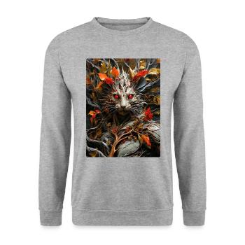 Plantes effrayantes Souris 1.4 - Sweat-shirt Unisexe - gris chiné - Devant - Alina (178cm) & Michal (187cm)