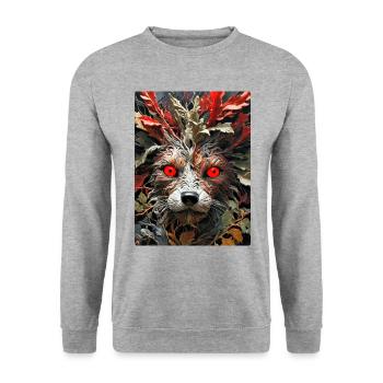 Chien de plantes effrayantes 1.3 - Sweat-shirt Unisexe - gris chiné - Devant - Alina (178cm) & Michal (187cm)