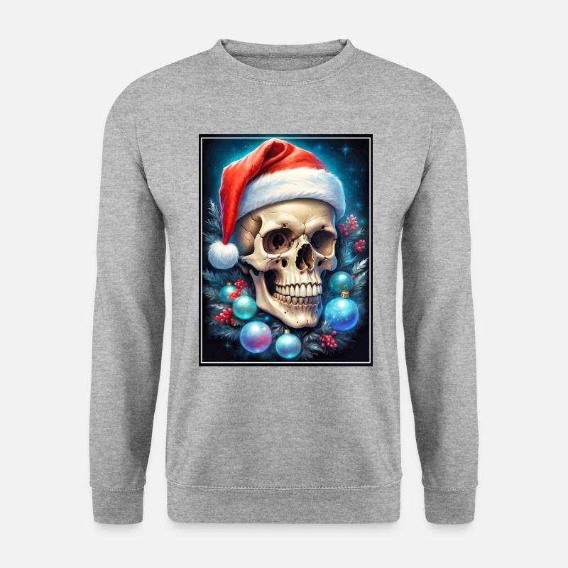 Christmas Skull 1.11 - Unisex Sweatshirt - salt & pepper