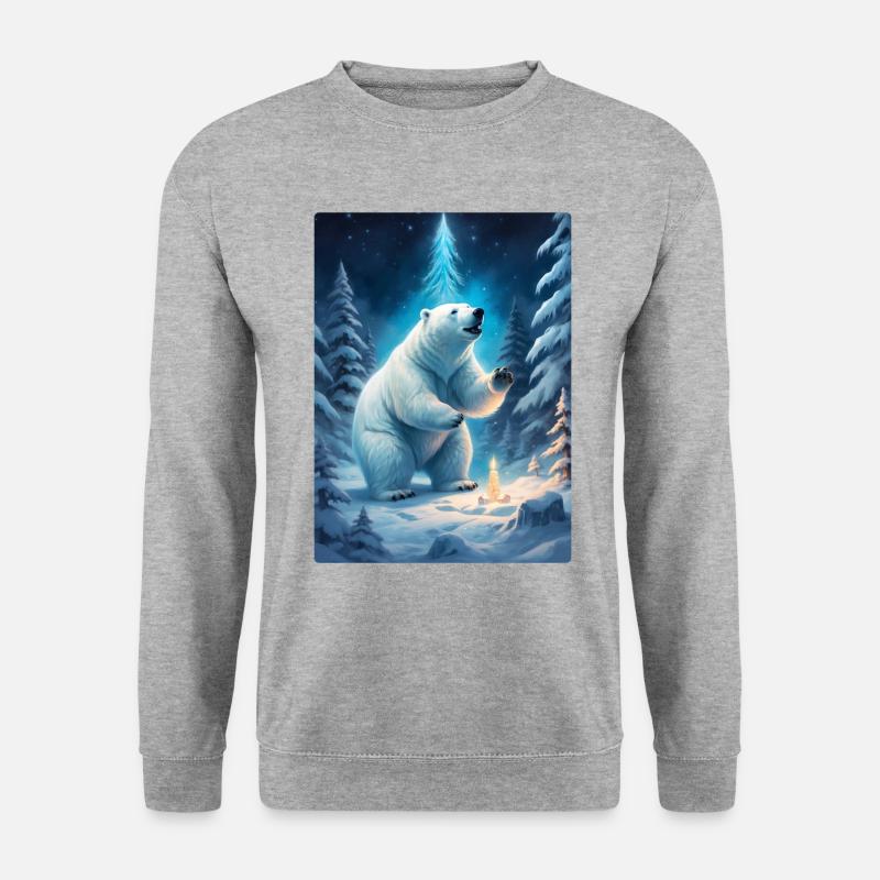 Winter Landscape Bears 1.6 - Unisex Sweatshirt - salt & pepper