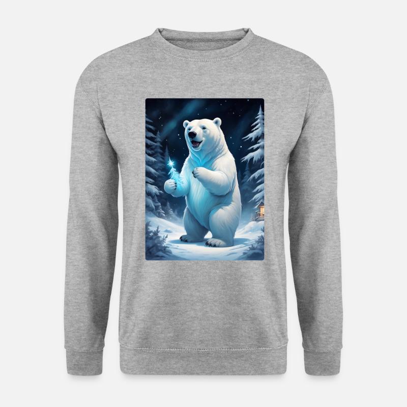 Winter Landscape Bears 1.7 - Unisex Sweatshirt - salt & pepper