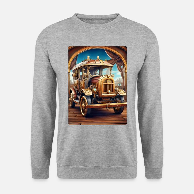 Steampunk Automobile 1.10 - Unisex Sweatshirt - salt & pepper