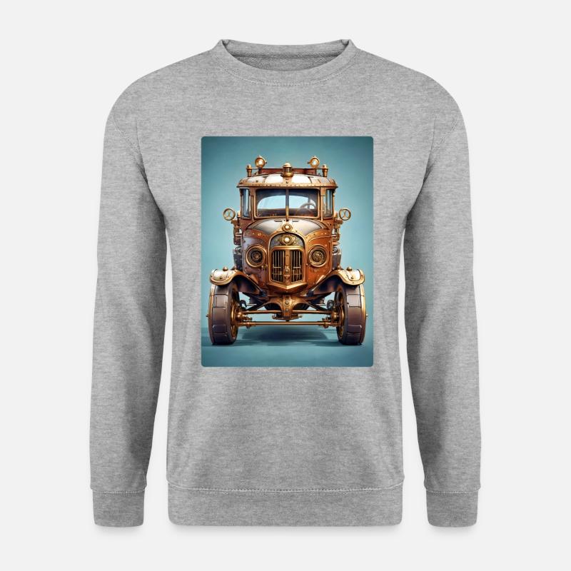 Steampunk Automobile 1.2 - Unisex Sweatshirt - salt & pepper