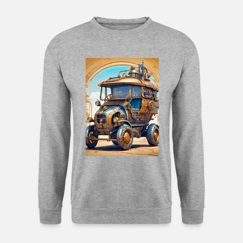 Steampunk Automobile 1.3 - Unisex Sweatshirt - salt & pepper