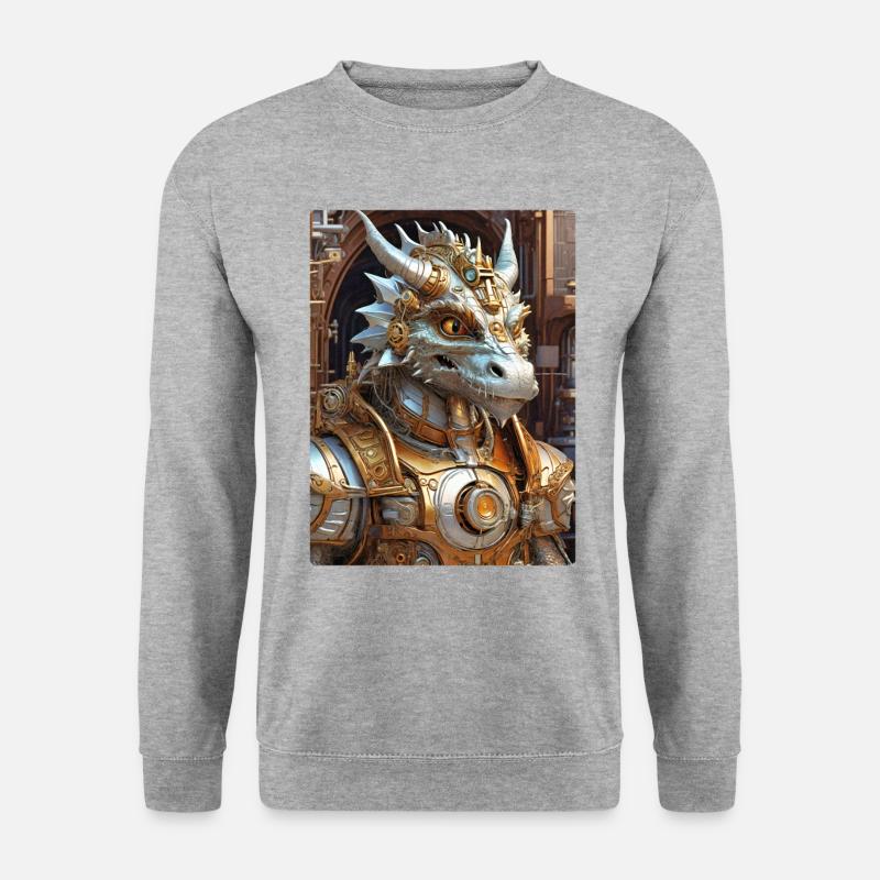 Steampunk Dragon 1.12 - Unisex Sweatshirt - salt & pepper