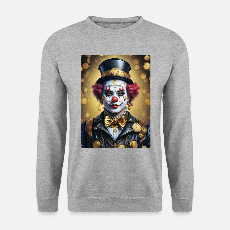 Steampunk Clown 1.7 - Unisex Sweatshirt - salt & pepper