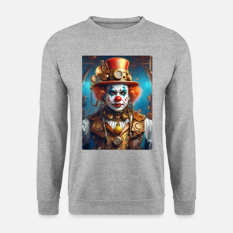 Steampunk Clown 1.12 - Unisex Sweatshirt - salt & pepper