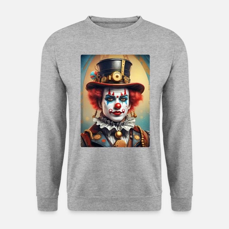 Steampunk Clown 1.11 - Unisex Sweatshirt - salt & pepper