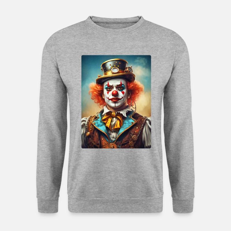 Steampunk Clown 1.8 - Unisex Sweatshirt - salt & pepper