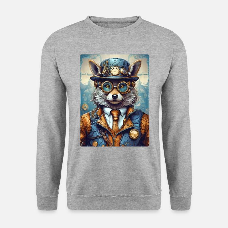 Steampunk Wolf 1.10 - Unisex Sweatshirt - salt & pepper