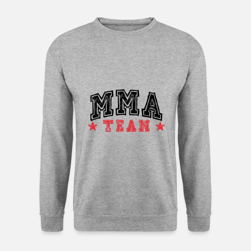 Mma Team - Unisex Pullover - Weißgrau meliert