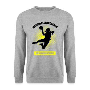 Bester Handballtrainer der Welt - Unisex Pullover - Weißgrau meliert - Vorne - Alina (178cm) & Michal (187cm)