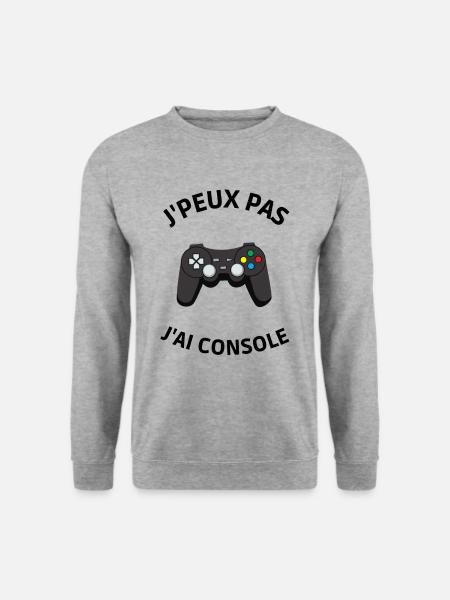 Je peux pas j'ai Console - Sweat-shirt Unisexe - gris chiné