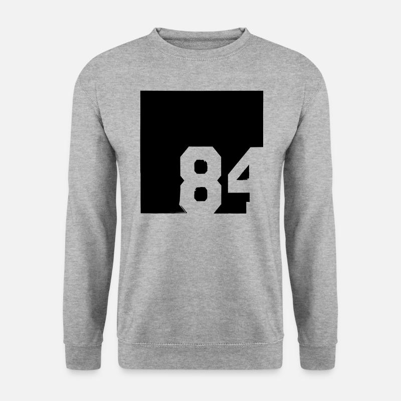 1984 - Unisex Pullover - Weißgrau meliert