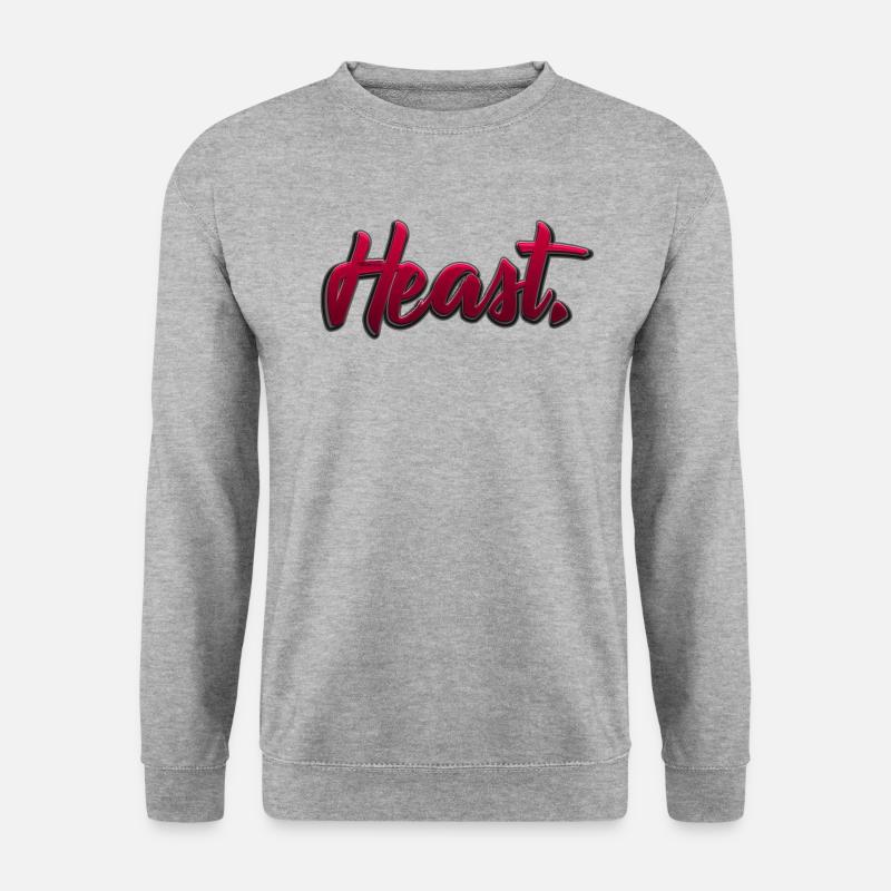 heast - Unisex Pullover - Weißgrau meliert