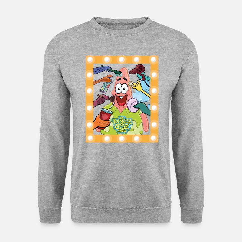 The Patrick Star Show Patrick Macht Sich Bereit - Unisex Pullover - Weißgrau meliert