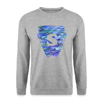 Triangle E 103 S - Sweat-shirt Unisexe - gris chiné - Devant - Alina (178cm) & Michal (187cm)