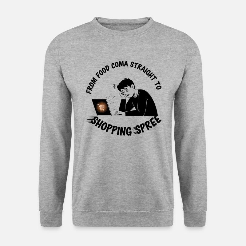 Black Friday Shopping Spree - Unisex Pullover - Weißgrau meliert
