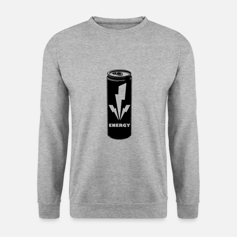 Energy Drink - Unisex Pullover - Weißgrau meliert