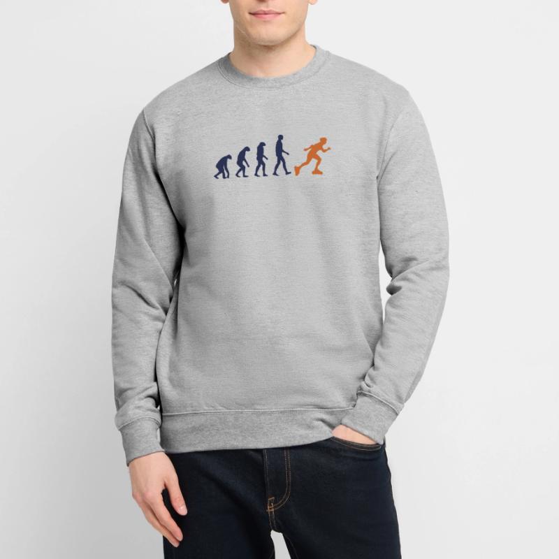 Skater Evolution Retro Roller Skating Development Unisex Sweatshirt