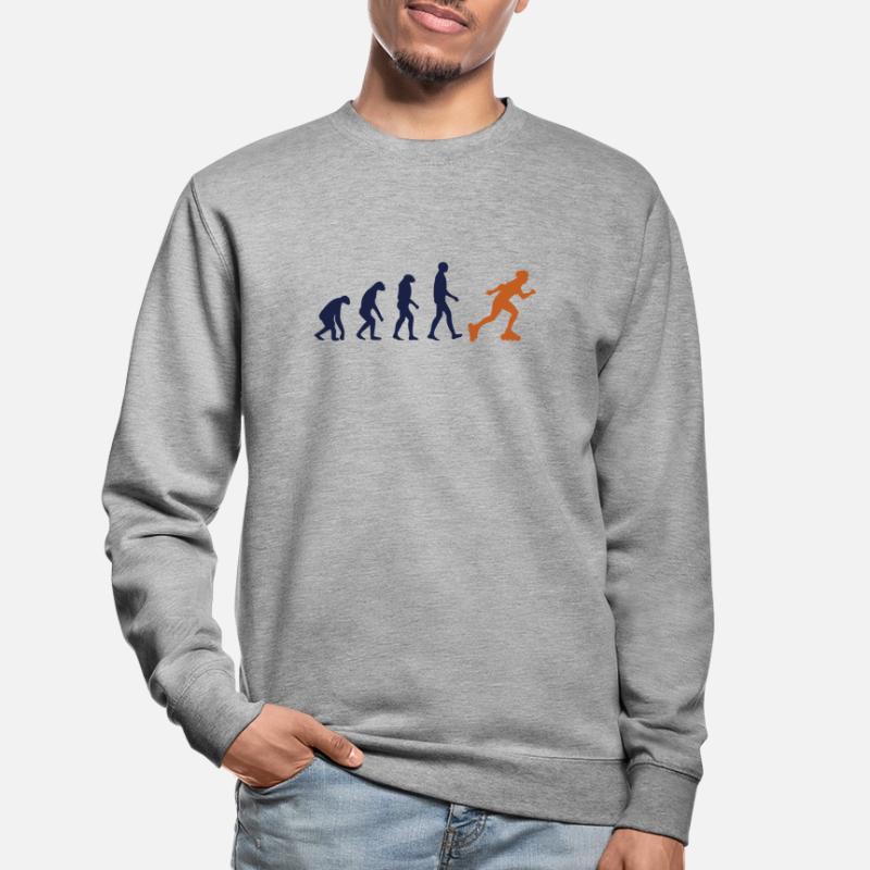 Skater Evolution Retro Roller Skating Development Unisex Sweatshirt