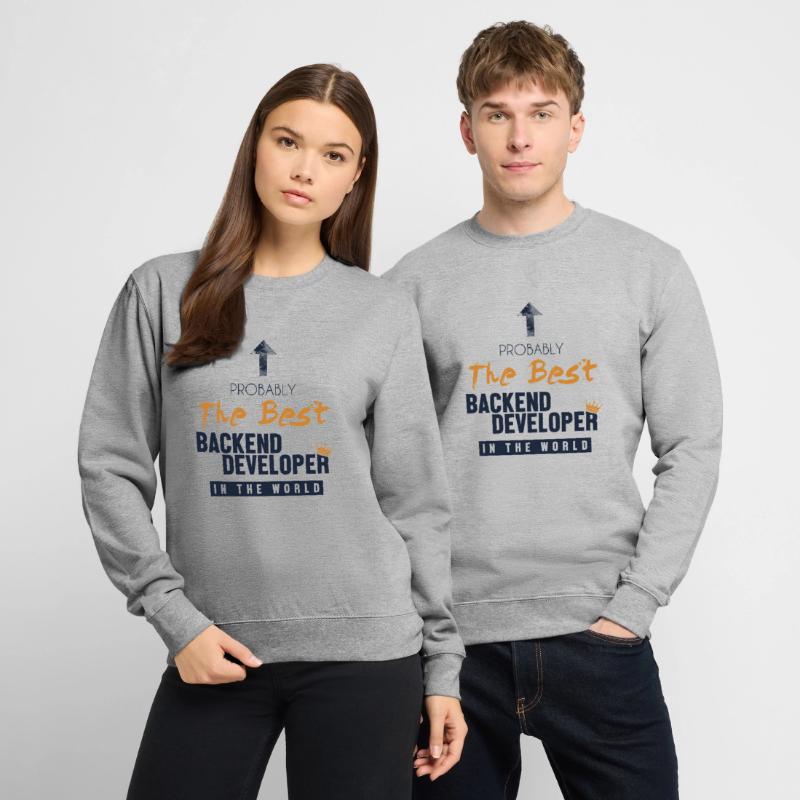 Best Backend Developer World Developer Coder Sweat-shirt Unisexe