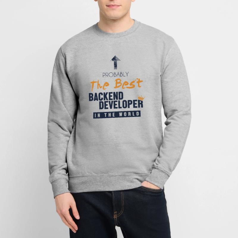 Best Backend Developer World Developer Coder Sweat-shirt Unisexe