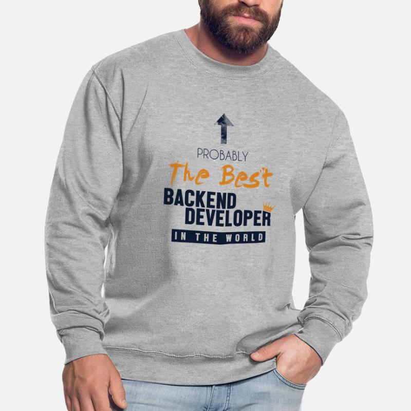 Best Backend Developer World Developer Coder Sweat-shirt Unisexe