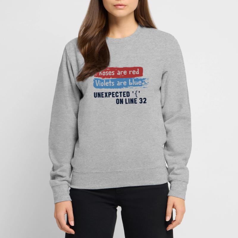 Unexpected { on Line 32 Developer Coder Programmer Sweat-shirt Unisexe