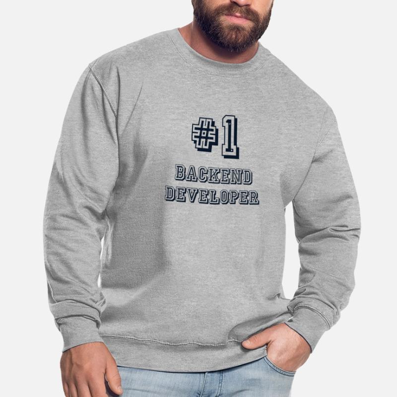 #1 Backend Developer Coder Programmer Sweat-shirt Unisexe