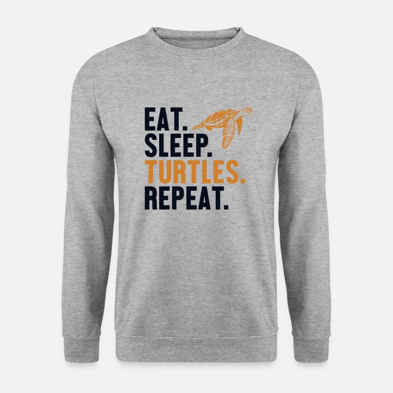 Eat Sleep Turtles Repeat Turtle - Unisex Sweatshirt - salt & pepper