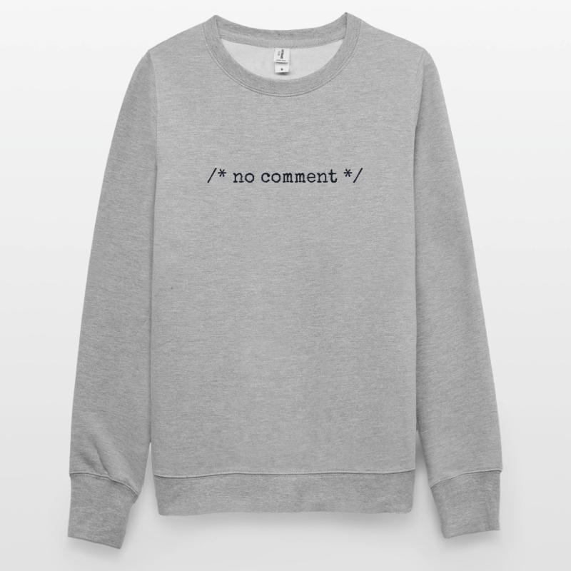No Comment Developer Softwareentwickler Coder Unisex Pullover