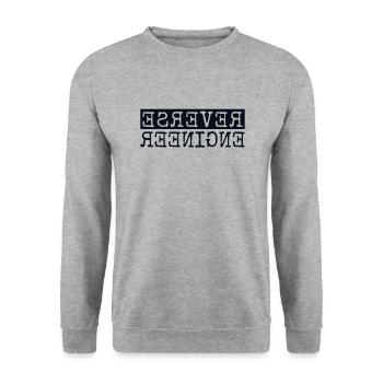 Reverse Engineer Software Engineer Developer - Unisex Sweatshirt - salt & pepper - Front - Alina (178cm) & Michal (187cm)