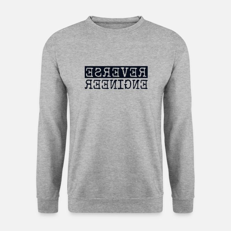 Reverse Engineer Softwareingenieur Developer - Unisex Pullover - Weißgrau meliert