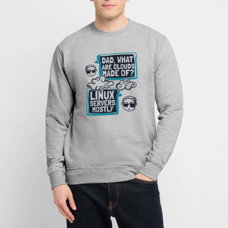 Papa quels sont les clouds faits de Developer Coder Sweat-shirt Unisexe