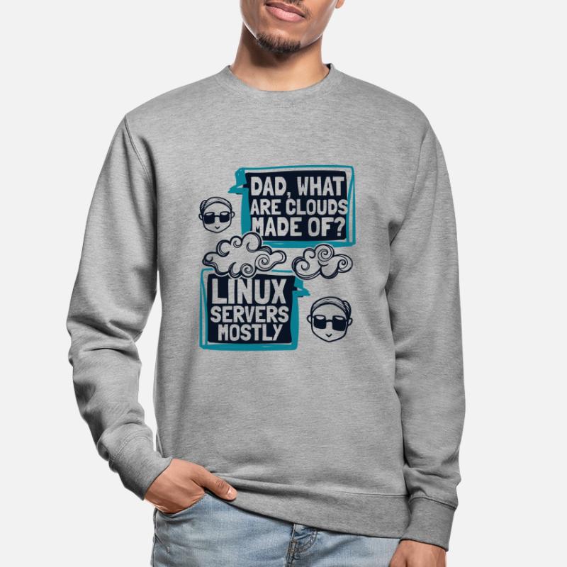 Papa quels sont les clouds faits de Developer Coder Sweat-shirt Unisexe