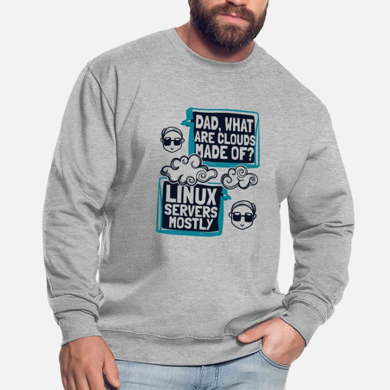 Papa quels sont les clouds faits de Developer Coder Sweat-shirt Unisexe
