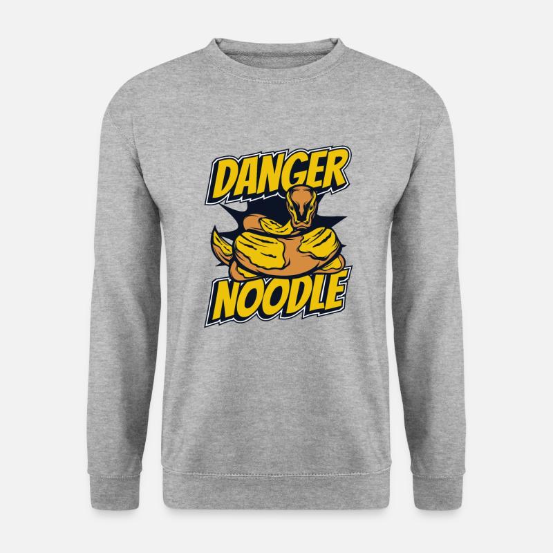 Danger Noodle Schuppenkriechtiere Python Banana - Sweat-shirt Unisexe - gris chiné