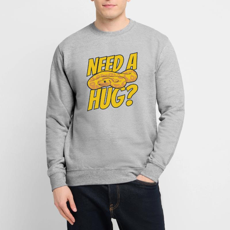 Besoin d’un câlin Python Snake Python Breeder Banane Sweat-shirt Unisexe