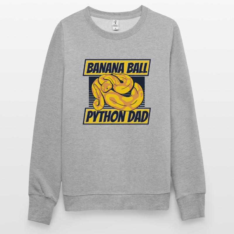 Boule de banane Python Papa Python Serpent Banane Sweat-shirt Unisexe