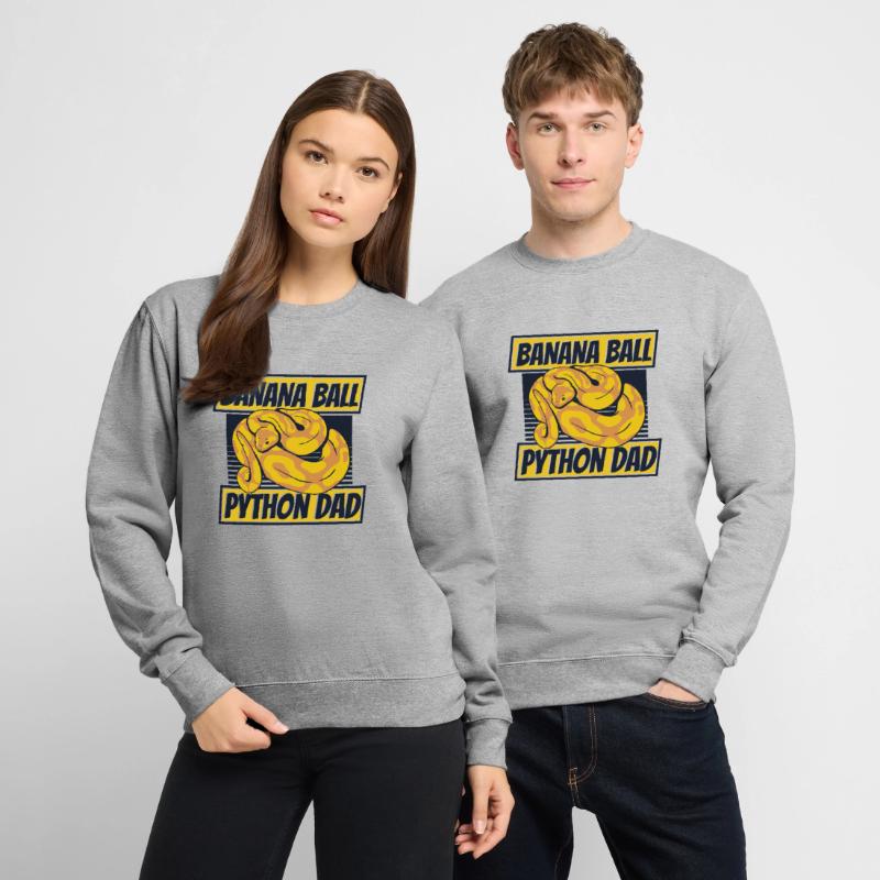 Boule de banane Python Papa Python Serpent Banane Sweat-shirt Unisexe