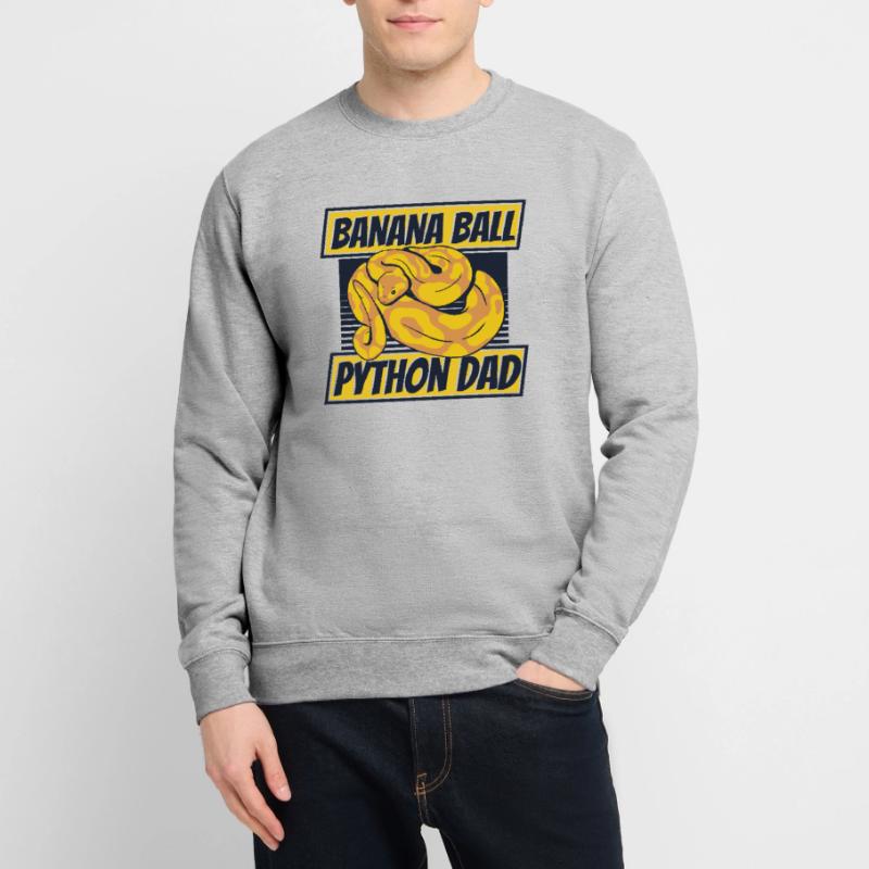 Boule de banane Python Papa Python Serpent Banane Sweat-shirt Unisexe