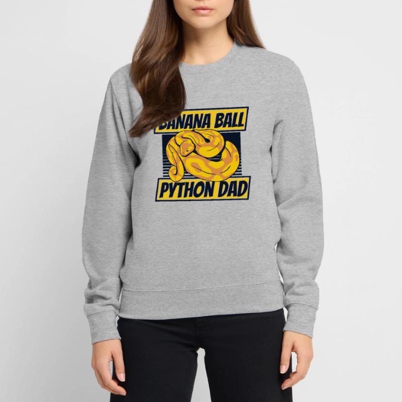Boule de banane Python Papa Python Serpent Banane Sweat-shirt Unisexe