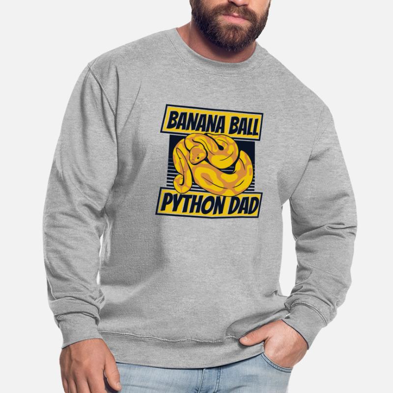Boule de banane Python Papa Python Serpent Banane Sweat-shirt Unisexe