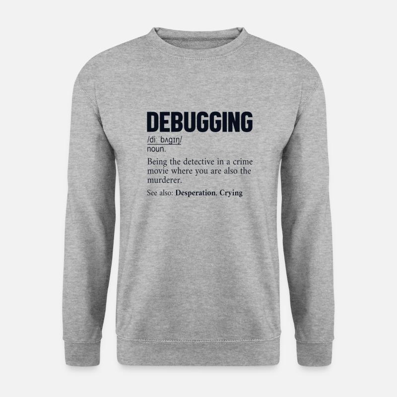 Debugging Definition Developer Coder Programmer - Unisex Sweatshirt - salt & pepper