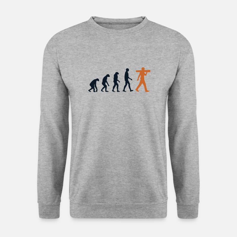 Carpenter Evolution Carpenter Wood Mechanic - Unisex Sweatshirt - salt & pepper