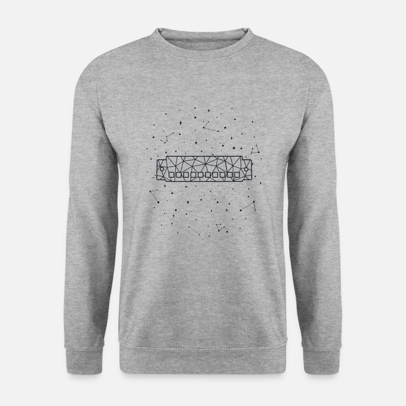 Sternbild Harmonica Constellation Harmonicist - Unisex Sweatshirt - salt & pepper