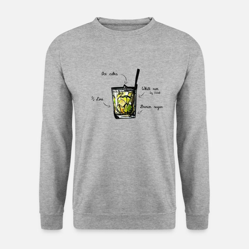 Caipirinha Cocktail - Unisex Pullover - Weißgrau meliert